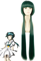 HITMAN REBORN! Yuni Uni Long Straight Synthetic Hair Dark Green Anime Cosplay Wigs - lemailwigs