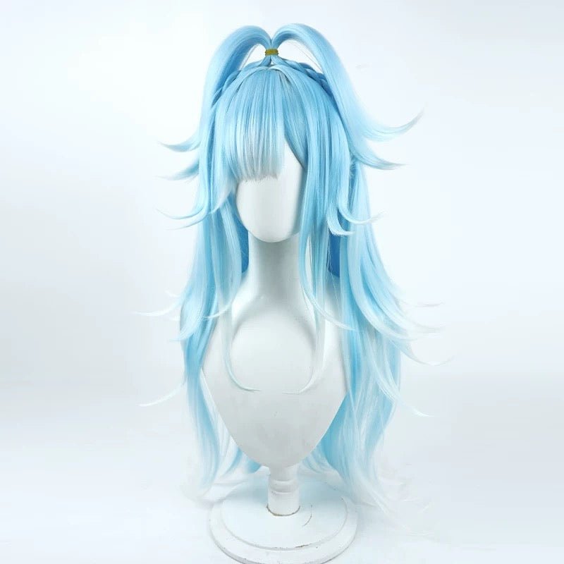 Hololive Kobo Kanaeru Bule Mixed White Cosplay Wig - lemailwigs