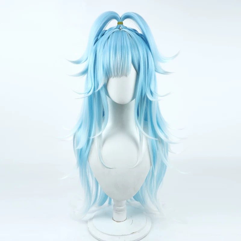 Hololive Kobo Kanaeru Bule Mixed White Cosplay Wig - lemailwigs