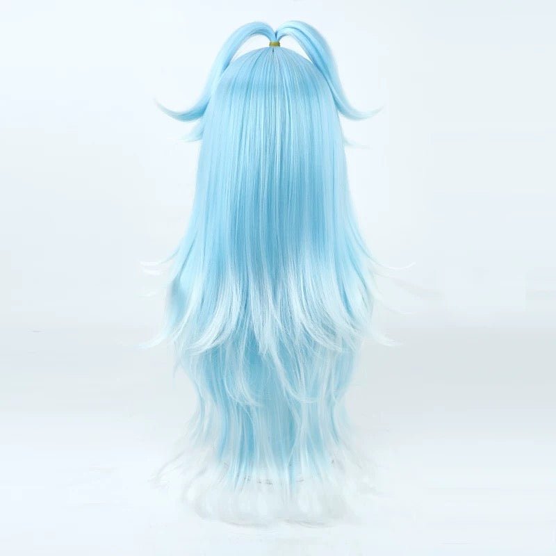 Hololive Kobo Kanaeru Bule Mixed White Cosplay Wig - lemailwigs