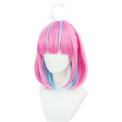 Hololive Vtuber Minato Aqua Short Pink Mixed Blue Cosplay Wig - lemailwigs