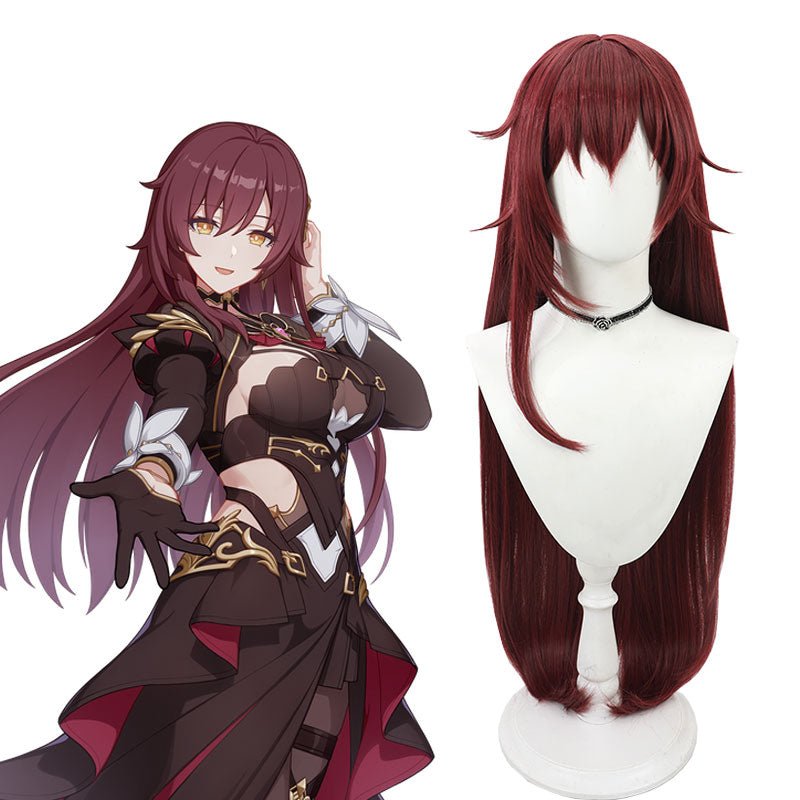 Honkai Impact 3rd Eden Wine Red Cosplay Wig - lemailwigs