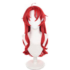 Honkai: Star Rail Argenti Red Mixed Grey Curly Cosplay Wig - lemailwigs