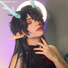 Honkai: Star Rail Danheng Imbibitor Lunae Long Multi Color Cosplay Wig8