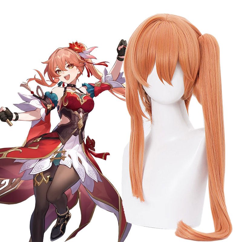 Honkai: Star Rail Guinaifen Orange Cosplay Wig - lemailwigs