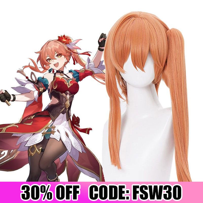 Honkai: Star Rail Guinaifen Orange Cosplay Wig - lemailwigs