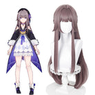 Honkai: Star Rail Herta Long Stright Purple Cosplay Wig - lemailwigs