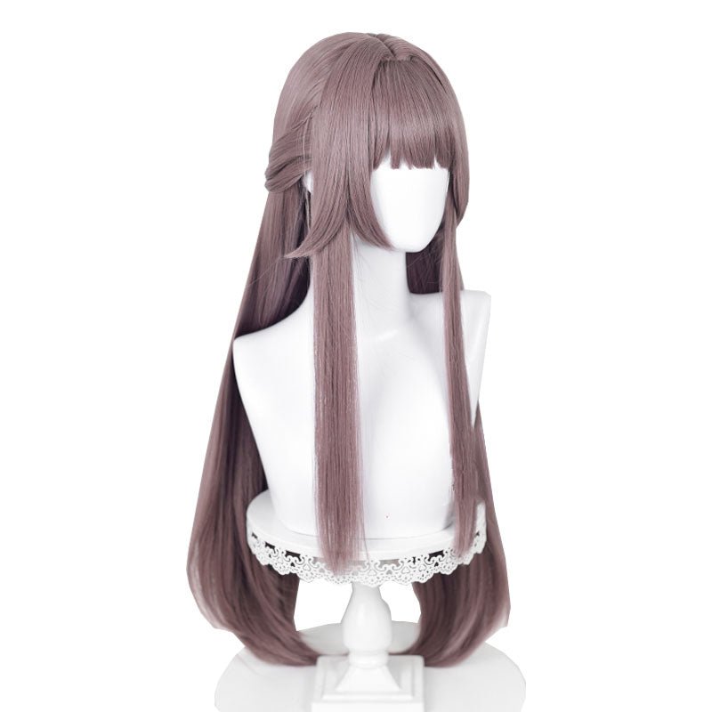 Honkai: Star Rail Herta Long Stright Purple Cosplay Wig - lemailwigs