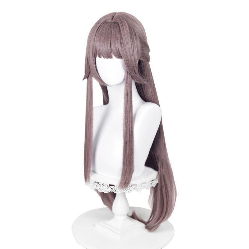Honkai: Star Rail Herta Long Stright Purple Cosplay Wig - lemailwigs