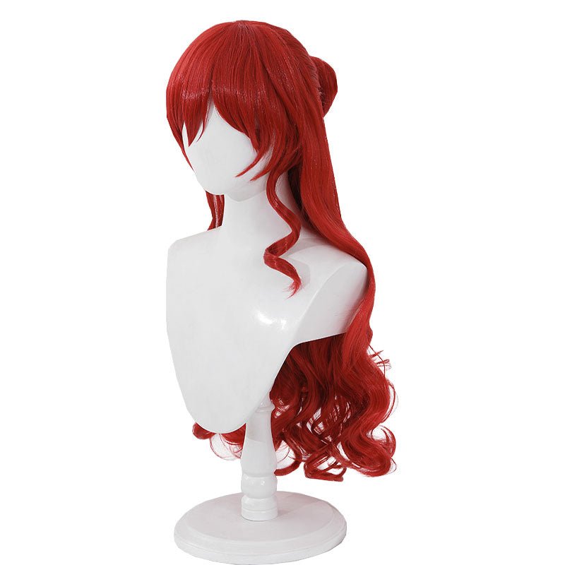 Honkai: Star Rail Himeko Red Curly Cosplay Wig - lemailwigs