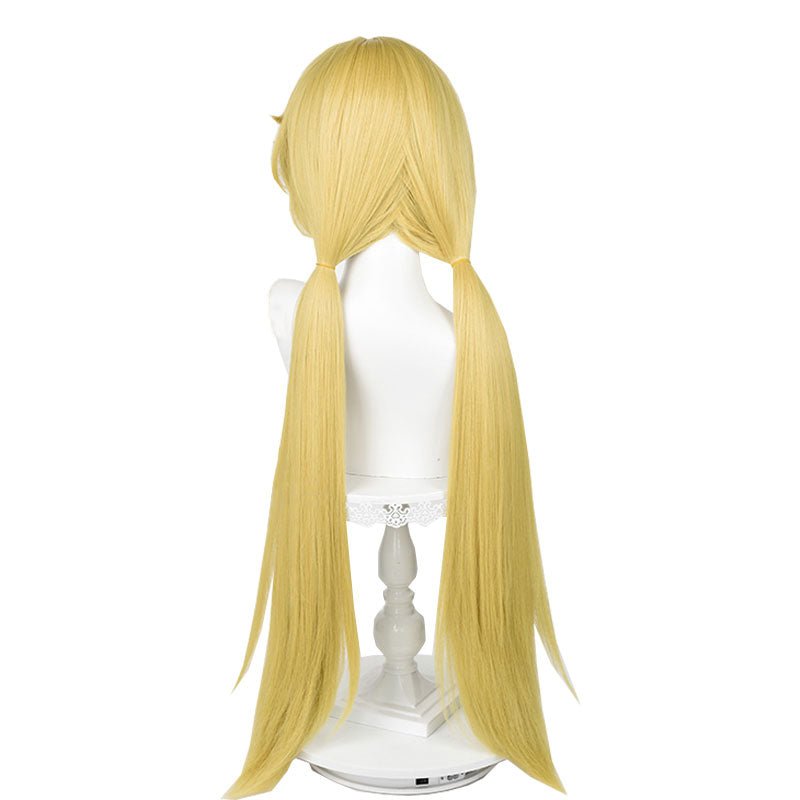 Honkai: Star Rail Hook Long Yellow Double Ponytail Cosplay Wig - lemailwigs