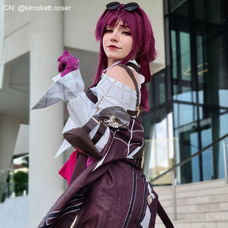 Honkai: Star Rail Kafka Wine Red Cosplay Wig - lemailwigs