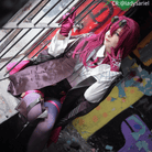 Honkai: Star Rail Kafka Wine Red Cosplay Wig - lemailwigs