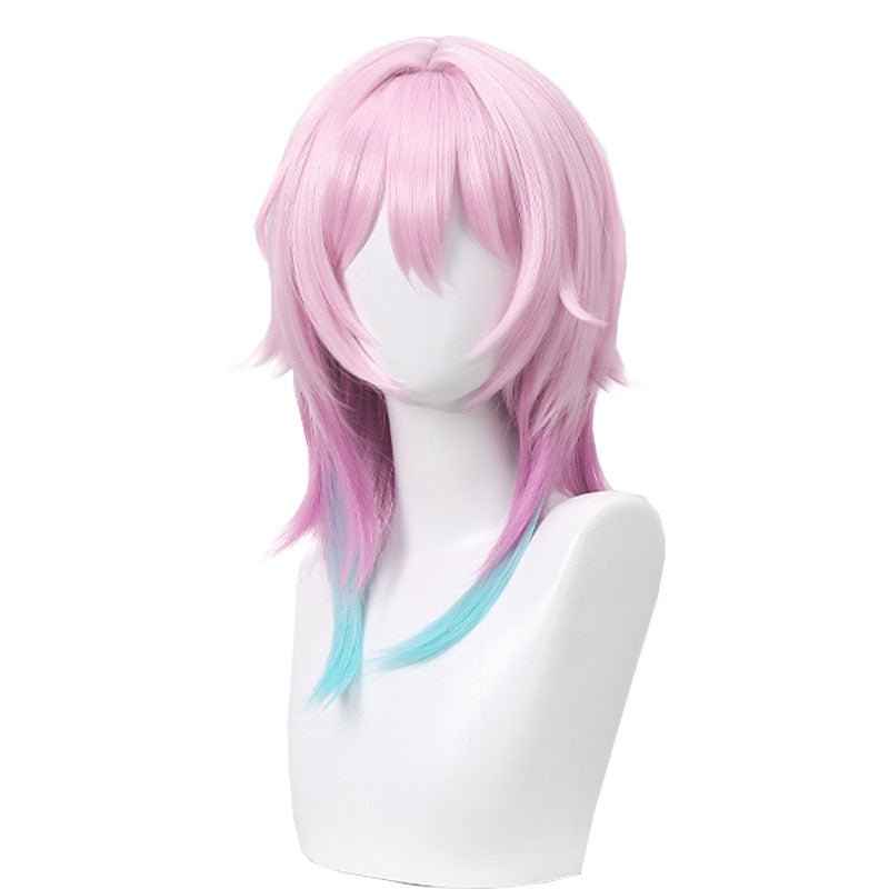 Honkai: Star Rail March 7th Pink Gradient Blue Cosplay Wig - lemailwigs