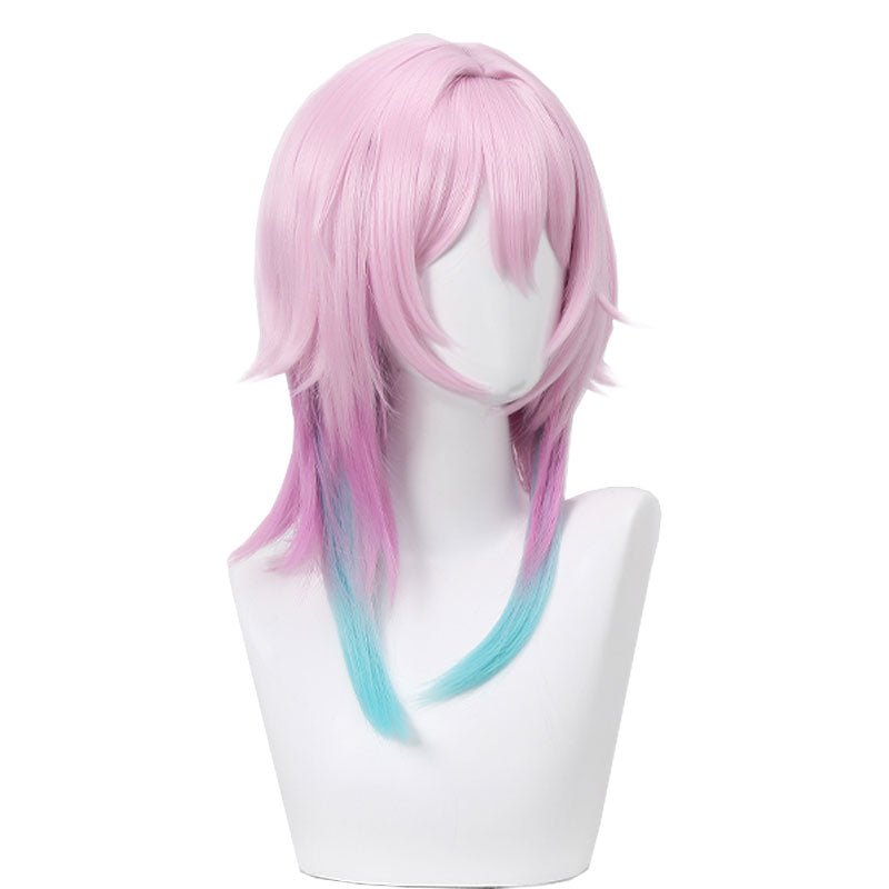Honkai: Star Rail March 7th Pink Gradient Blue Cosplay Wig - lemailwigs