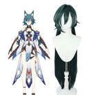 Honkai: Star Rail Yukong Dark Green Mixed White Cosplay Wig - lemailwigs
