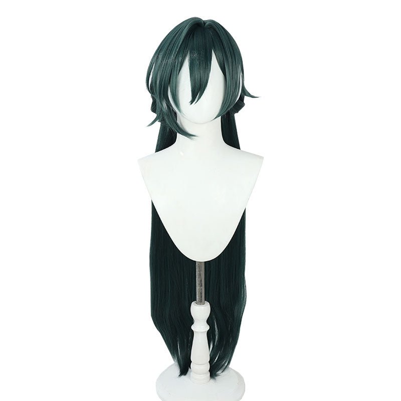 Honkai: Star Rail Yukong Dark Green Mixed White Cosplay Wig - lemailwigs