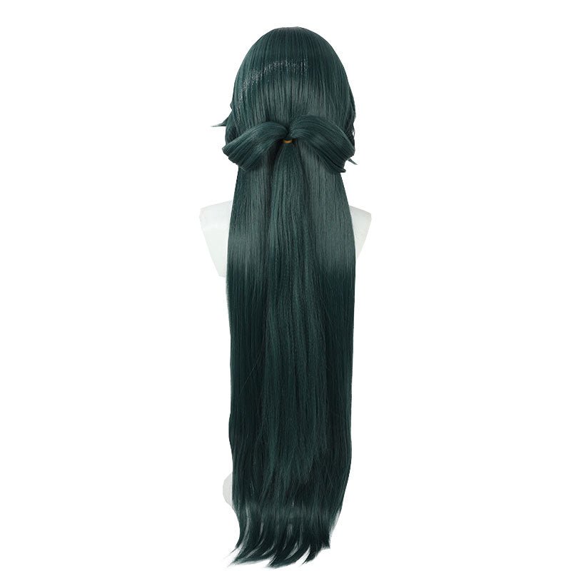 Honkai: Star Rail Yukong Dark Green Mixed White Cosplay Wig - lemailwigs