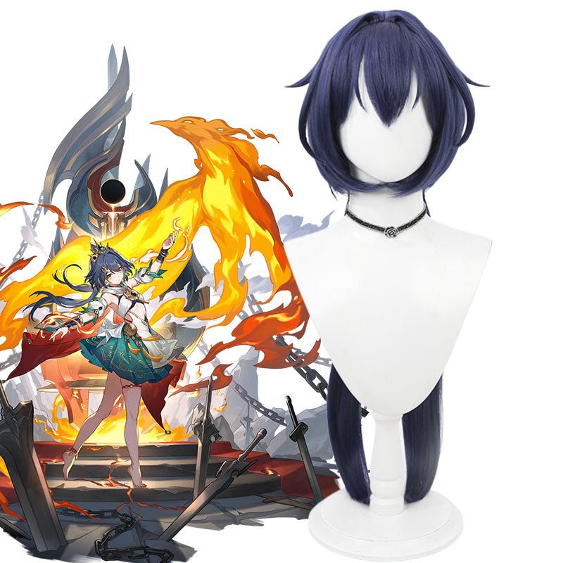 Honkai:Star Rail Yunli Cosplay Deep Blue Cosplay Wig - lemailwigs