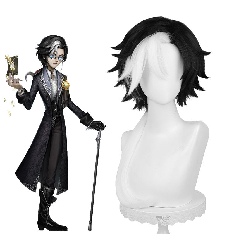 Identity V Patient Luminary Black mixed White Halloween Cosplay Wig - lemailwigs