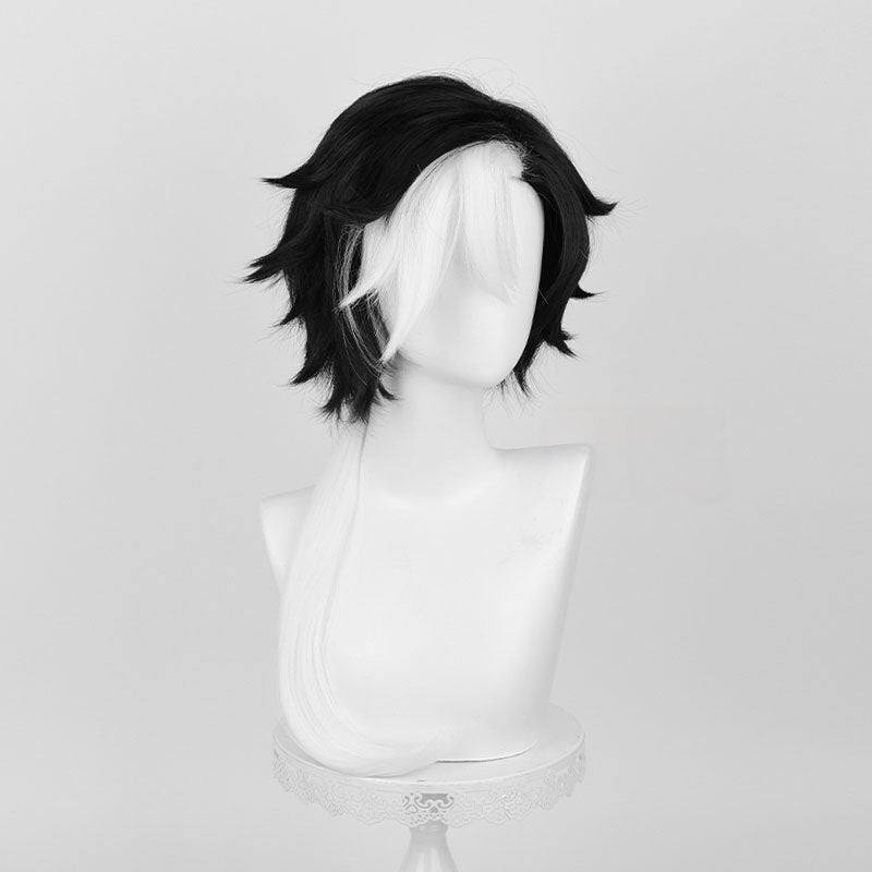 Identity V Patient Luminary Black mixed White Halloween Cosplay Wig - lemailwigs