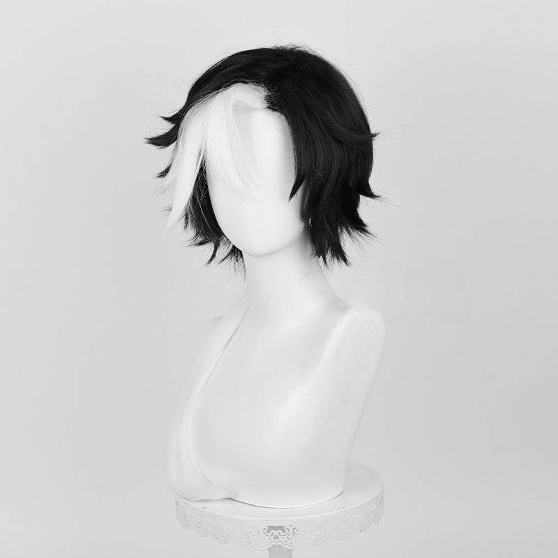 Identity V Patient Luminary Black mixed White Halloween Cosplay Wig - lemailwigs