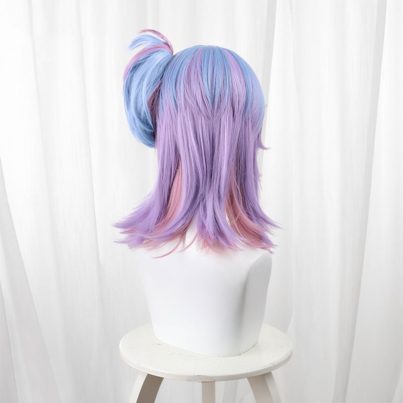 Identity V Perfumer Buffy Purple mixed Blue Cosplay Wig - lemailwigs
