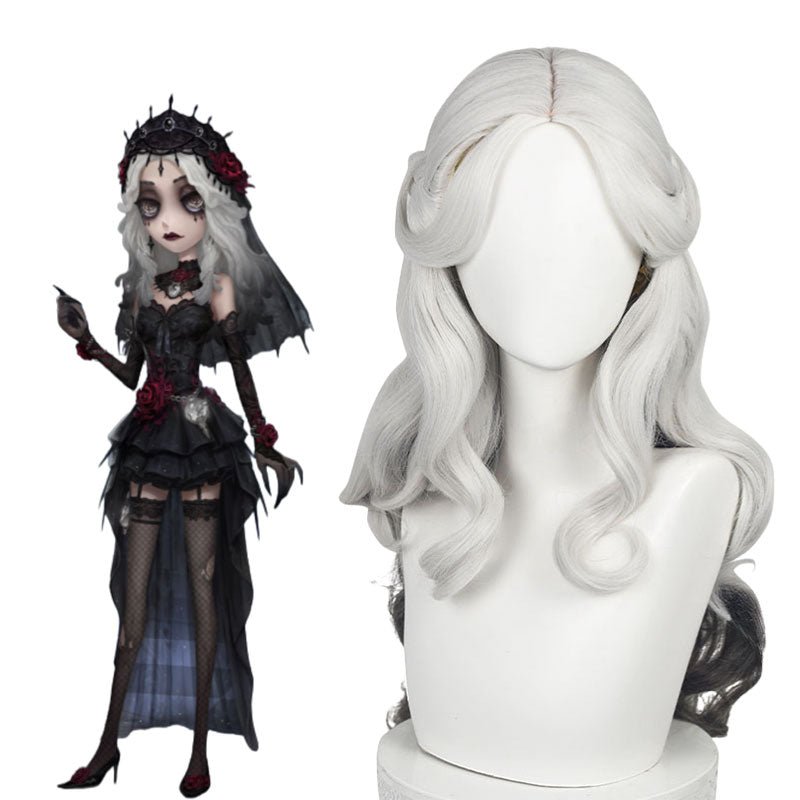 Identity V Psychologist Everlasting Night Black mixed White Halloween Cosplay Wig - lemailwigs
