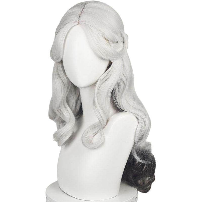 Identity V Psychologist Everlasting Night Black mixed White Halloween Cosplay Wig - lemailwigs