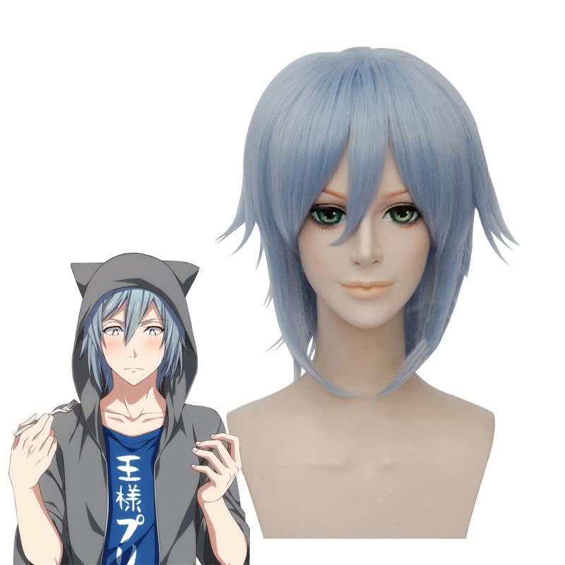 Idolish7 Yotsuba Tamaki Short Straight Blue Men Cosplay Wigs - lemailwigs