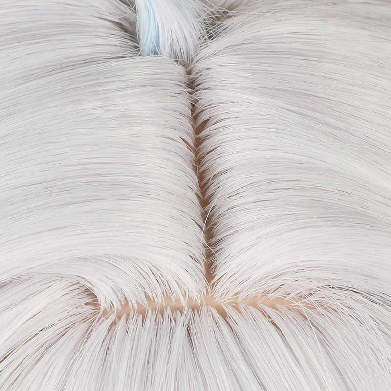 [In Stock] Genshin Impact Furina Silver Mixed Blue Cosplay Wig - lemailwigs