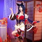【In Stock】LOL The Nine Tailed Fox Ahri Cosplay Costume - lemailwigs