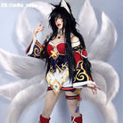 【In Stock】LOL The Nine Tailed Fox Ahri Cosplay Costume - lemailwigs