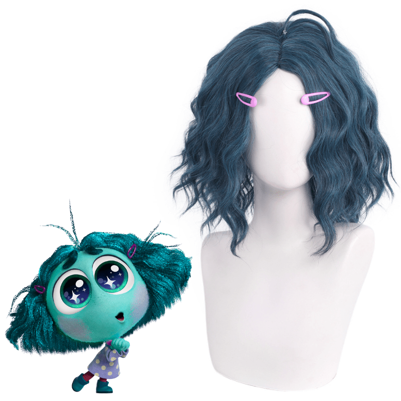 Inside Out Envy Deep Green Cosplay Wig Free Clips - lemailwigs