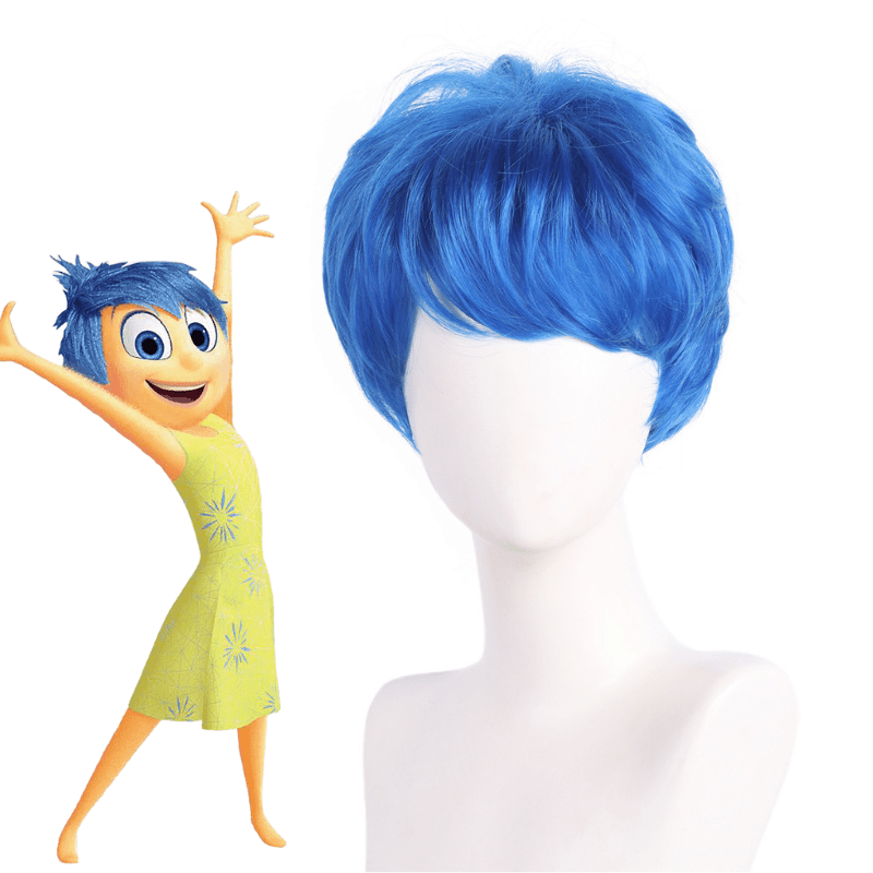 Inside Out Joy Blue Cosplay Wig - lemailwigs