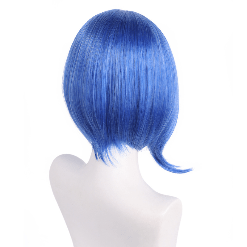 Inside Out Sadness Blue Cosplay Wig Free Glasses - lemailwigs