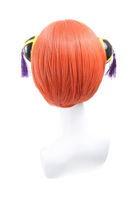 Japanese Anime Gintama /Silver Soul Kagura Orange Cosplay Wig - lemailwigs