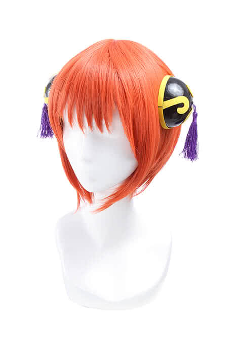 Japanese Anime Gintama /Silver Soul Kagura Orange Cosplay Wig - lemailwigs
