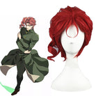 JoJo's Bizarre Adventure Kakyouin Noriaki Short Red Curly Cosplay Wigs - lemailwigs