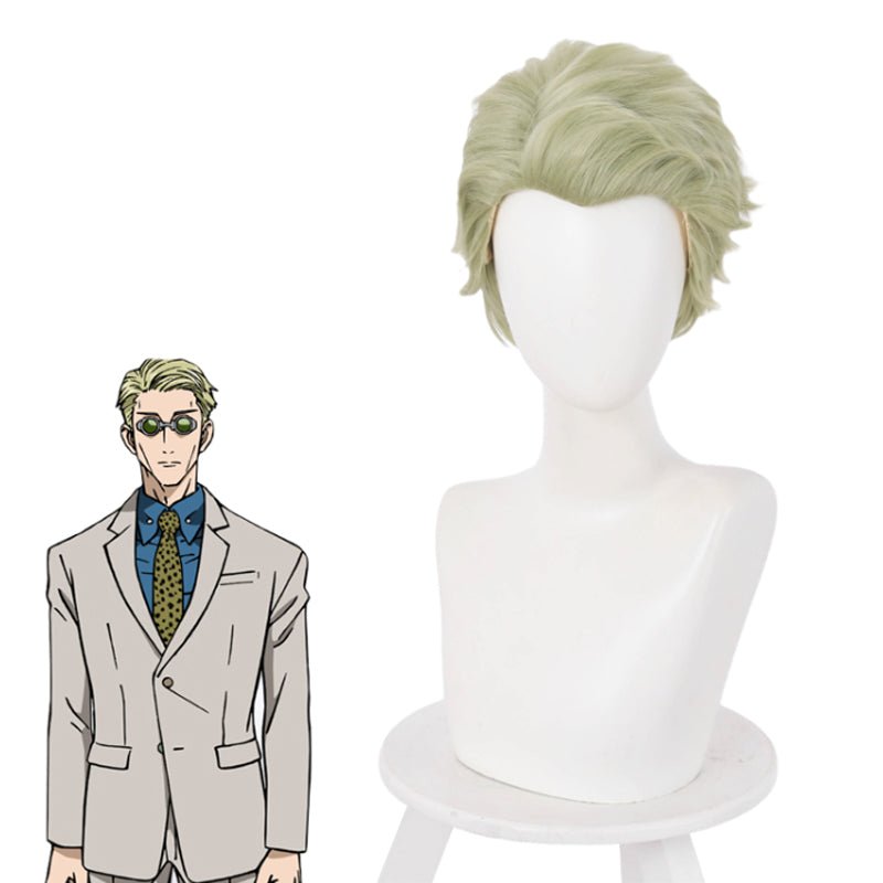 Jujutsu Kaisen Nanami Kento Short Mixed Green Men Cosplay Wigs - lemailwigs
