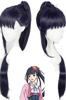 Kabaneri of the Iron Fortress Anime Ayame Yomogawa Dark Purple Long Straight Ponytail Cosplay Wigs - lemailwigs