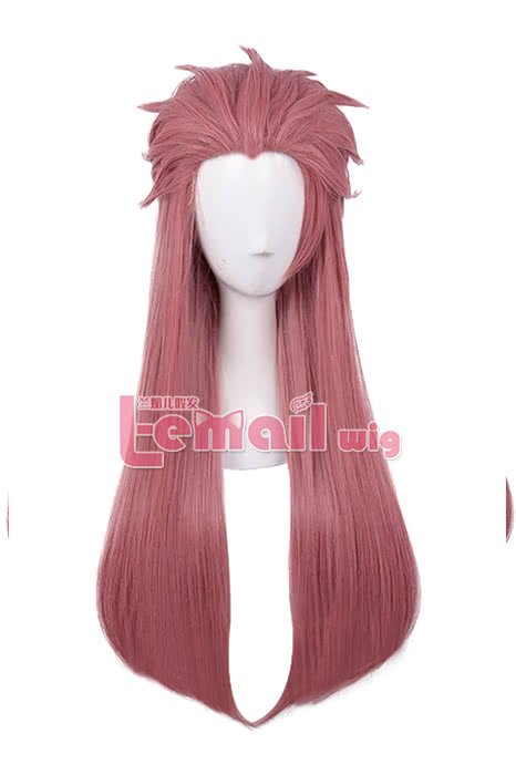 Kabaneri of the Iron Fortress Biba Amatori Japanese Anime Pink Layered Long Straight Cosplay Wigs - lemailwigs