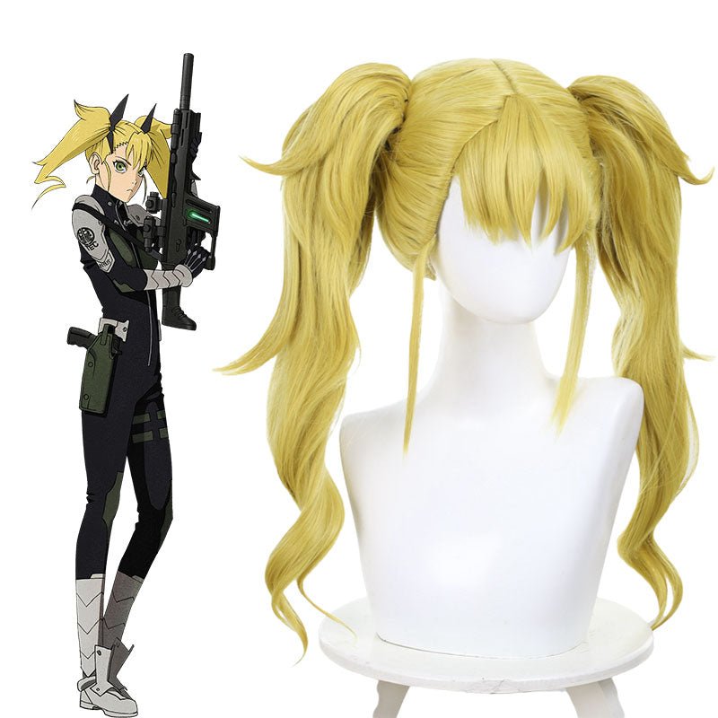 Kaiju No. 8 Kikoru Shinomiya Yellow Ponytail Cosplay Wig - lemailwigs