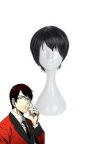 Kakegurui Kaede Manyuda Short Black Men Cosplay Wigs - lemailwigs