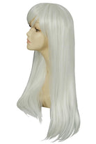 Kantai Collection Shimakaze Long Straight White Cosplay Wigs - lemailwigs