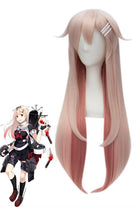 Kantai Collection Yuudachi Long Straight Pink Cosplay Wigs - lemailwigs