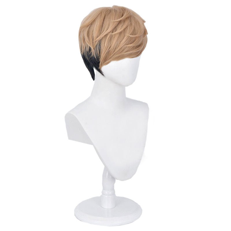 Killing Stalking Oh Sangwoo Blond Mixed Black Cosplay Wigs - lemailwigs