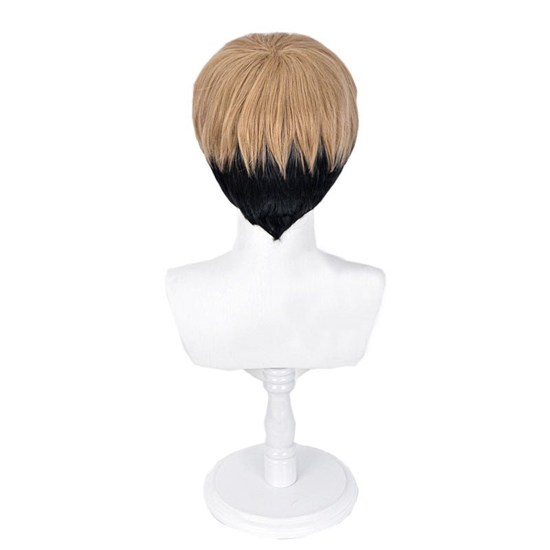 Killing Stalking Oh Sangwoo Blond Mixed Black Cosplay Wigs - lemailwigs