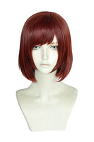 Kingdom Hearts III Kairi Short Straight Wine Red Cosplay Wigs - lemailwigs