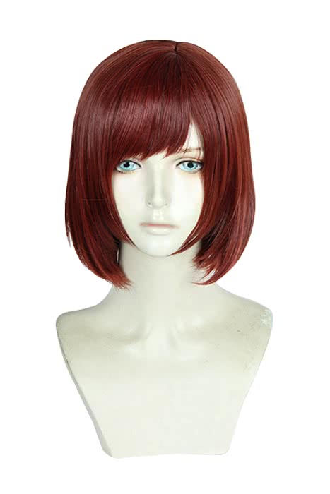 Kingdom Hearts III Kairi Short Straight Wine Red Cosplay Wigs - lemailwigs